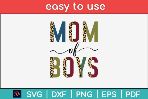 Mom of Boys Cheetah Print Mothers Day Graphics and Crafts Review